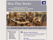 Tablet Screenshot of blueplatebooks.com